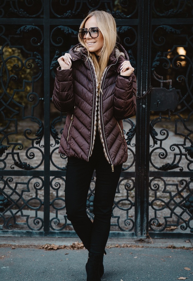Isabell kabát csokoládé – Innova Fashion